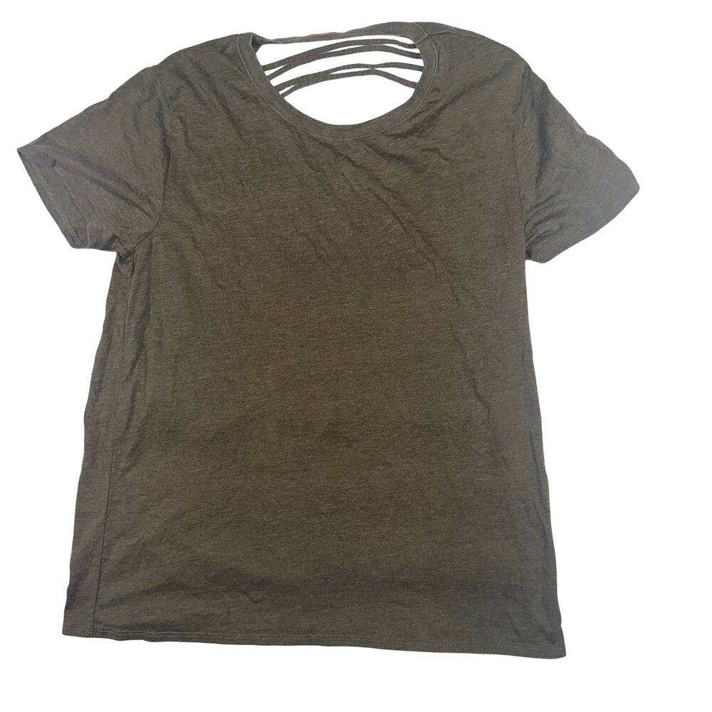 CHASER Sprig Green Cut Out Tee T Shirt Size Small NWT